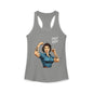 Rosy Vintage Racerback Tank — Strong Women Gym & Summer Top