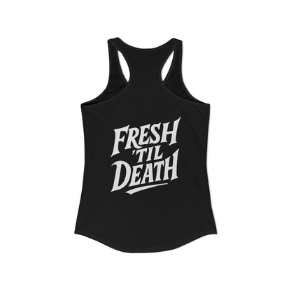 Rosy Vintage Racerback Tank — Strong Women Gym & Summer Top