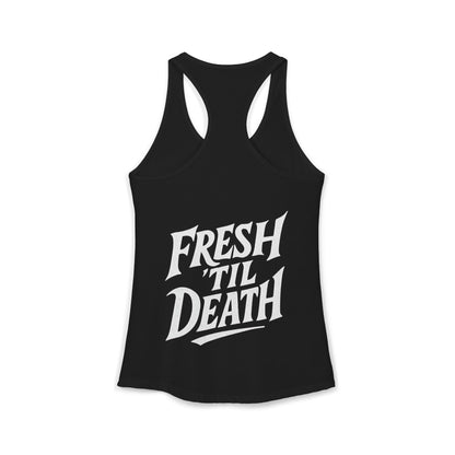 Rosy Vintage Racerback Tank — Strong Women Gym & Summer Top