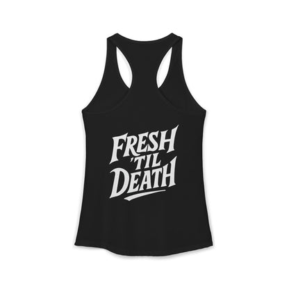 Rosy Vintage Racerback Tank — Strong Women Gym & Summer Top