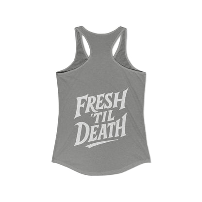 Rosy Vintage Racerback Tank — Strong Women Gym & Summer Top