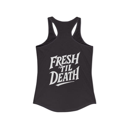 Rosy Vintage Racerback Tank — Strong Women Gym & Summer Top