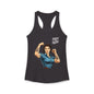 Rosy Vintage Racerback Tank — Strong Women Gym & Summer Top
