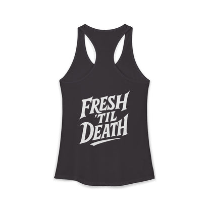 Rosy Vintage Racerback Tank — Strong Women Gym & Summer Top