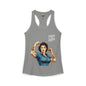 Rosy Vintage Racerback Tank — Strong Women Gym & Summer Top