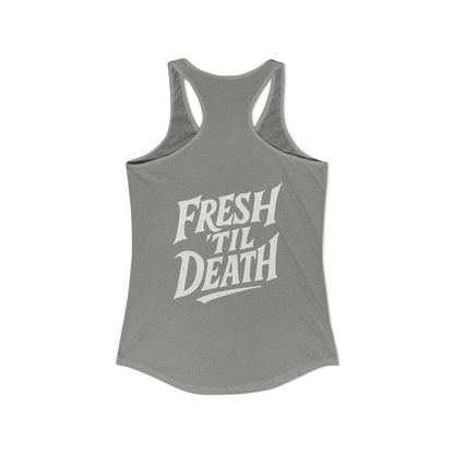 Rosy Vintage Racerback Tank — Strong Women Gym & Summer Top