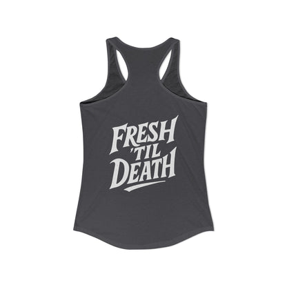 Rosy Vintage Racerback Tank — Strong Women Gym & Summer Top