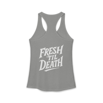 Rosy Vintage Racerback Tank — Strong Women Gym & Summer Top