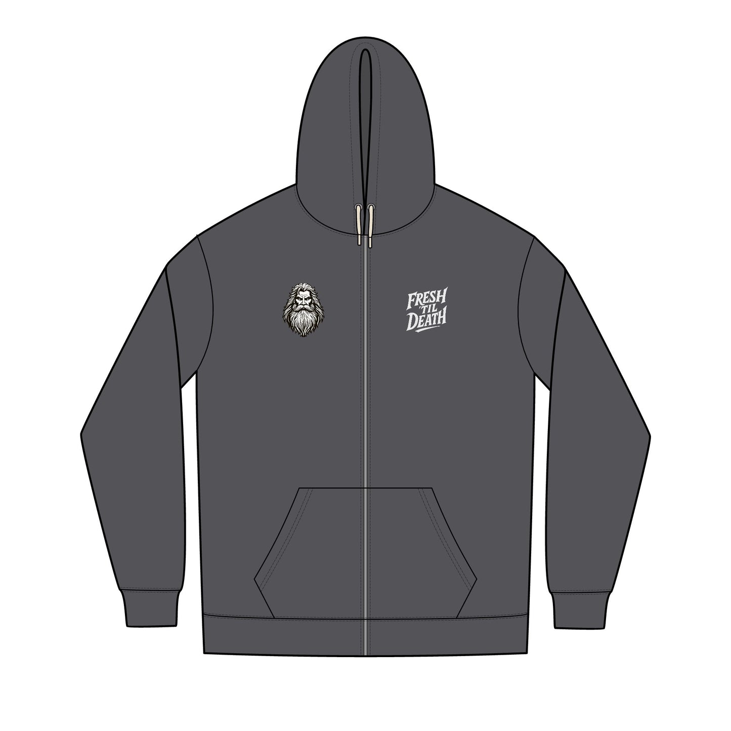 Beard Lover Cozy Full-Zip Hoodie — Men's Re-Fleece™