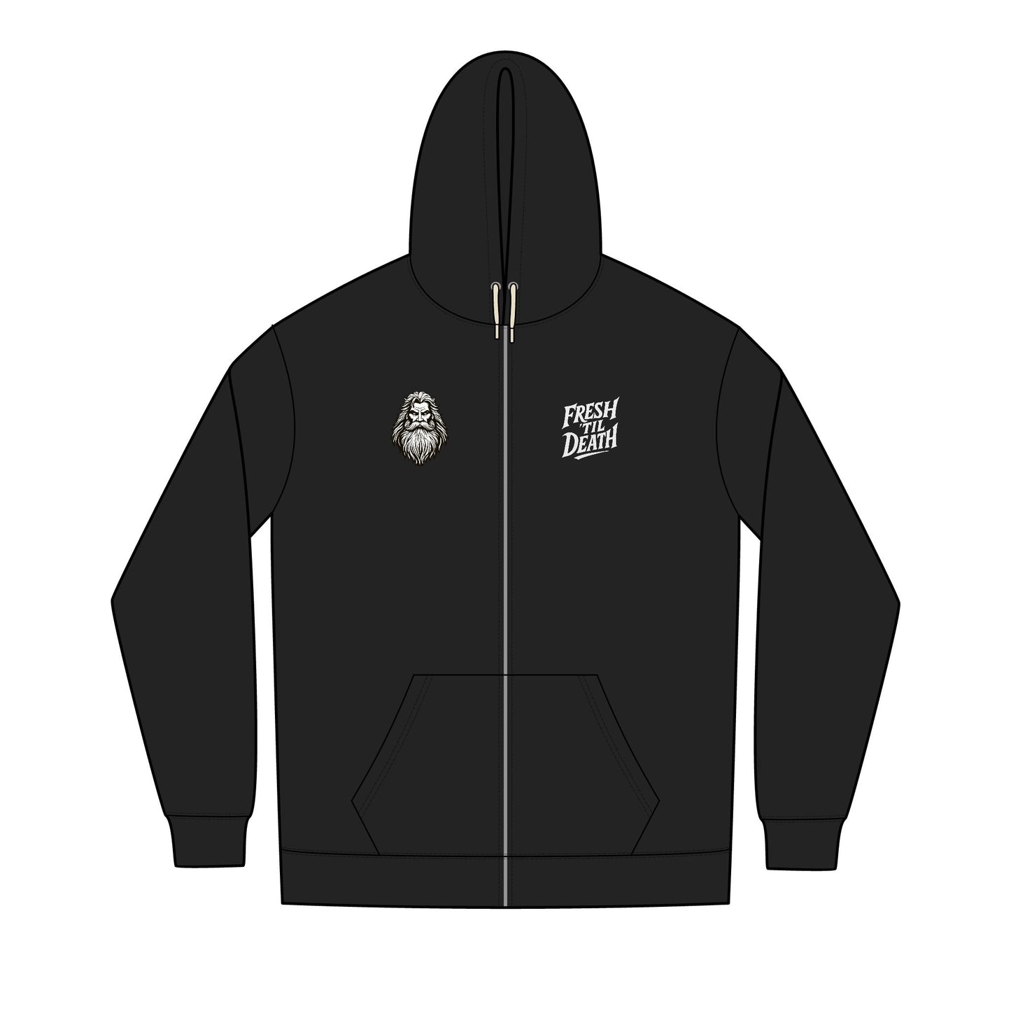Beard Lover Cozy Full-Zip Hoodie — Men's Re-Fleece™