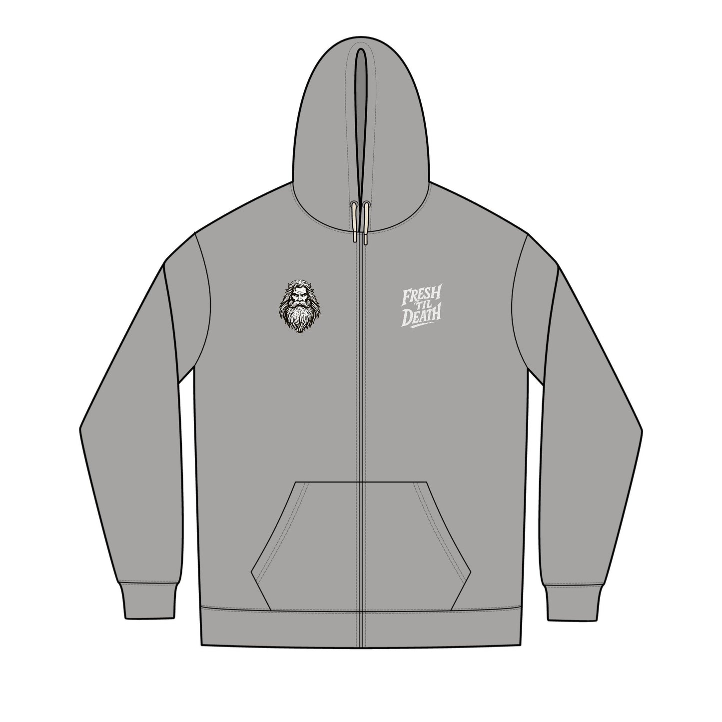 Beard Lover Cozy Full-Zip Hoodie — Men's Re-Fleece™