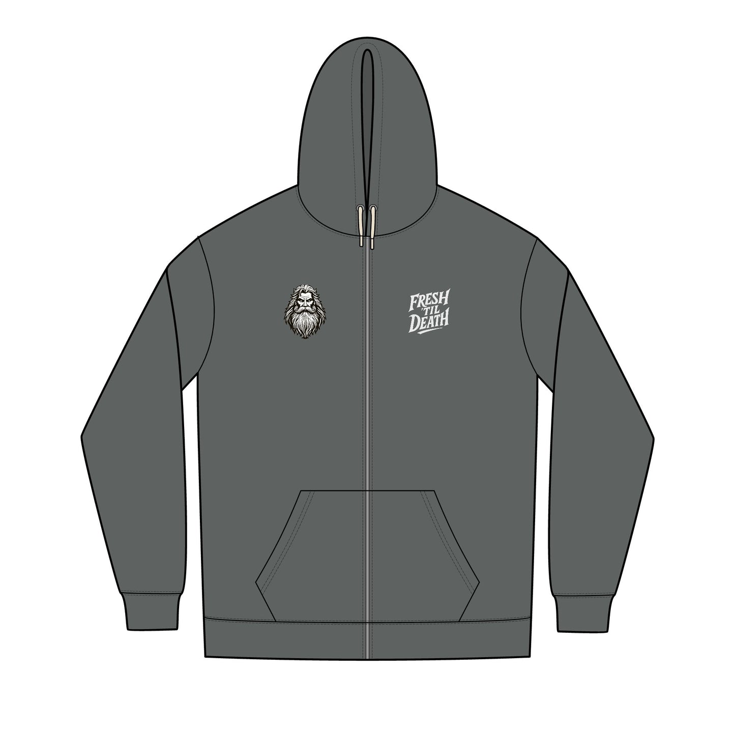 Beard Lover Cozy Full-Zip Hoodie — Men's Re-Fleece™
