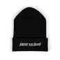 Fresh 'Til Death Embroidered Beanie — Tattoo Aftercare Brand Knit Hat